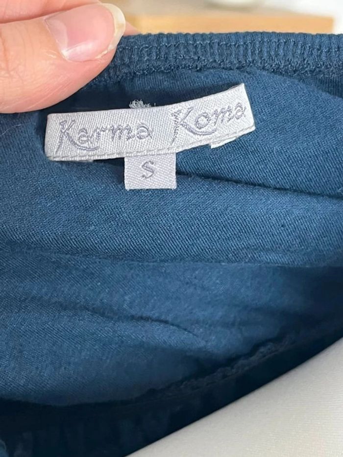 Robe longue bleu marine Karma Koma - photo numéro 5