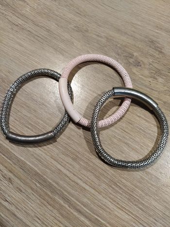 3 bracelets métal