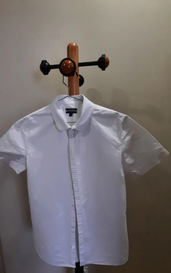 Chemise blanche manches courtes Kiabi T. S