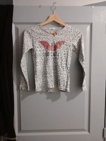 T-shirt fille 10 ans manches longues c50