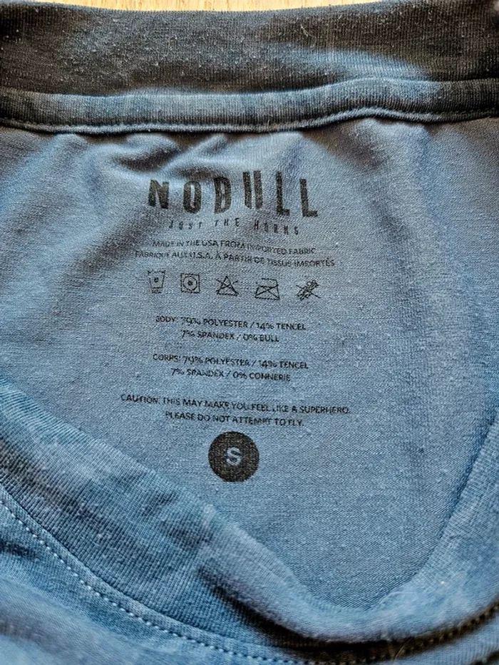 T-shirt Nobull bleu S homme - photo numéro 4