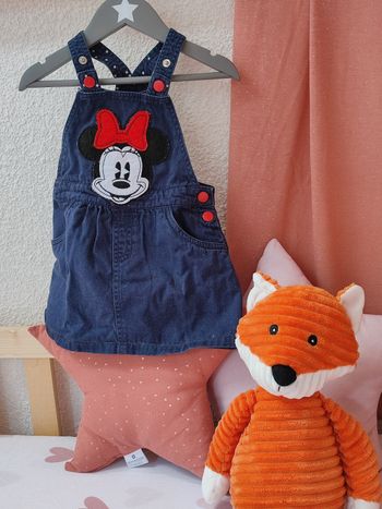 Robe Minnie Mouse - Bleu foncé et rouge - 36 mois - Très bon état - Disney baby
