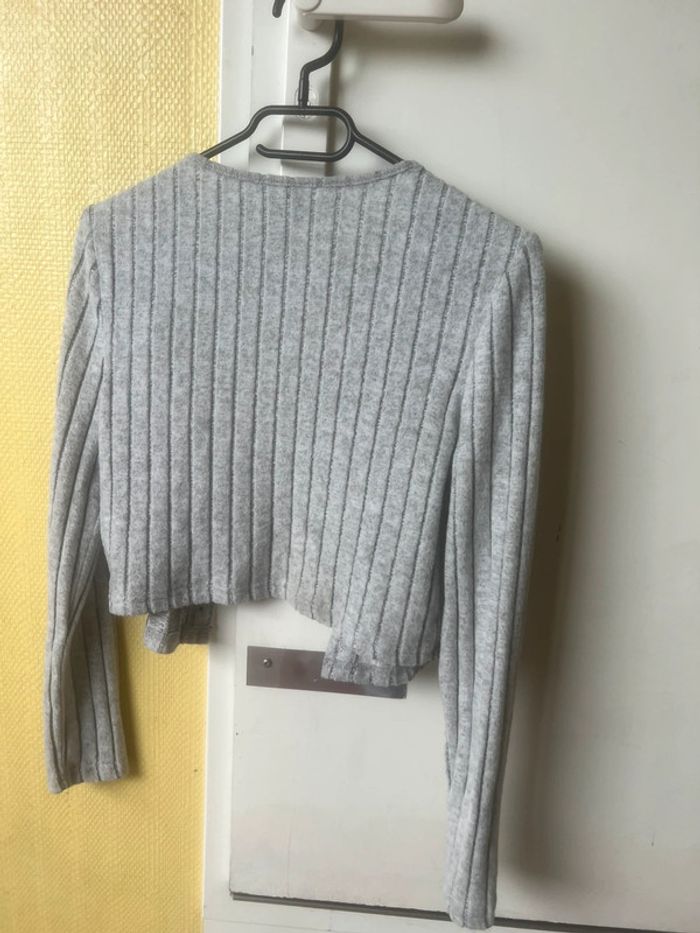 Gilet gris en velours doux Shein - photo numéro 4