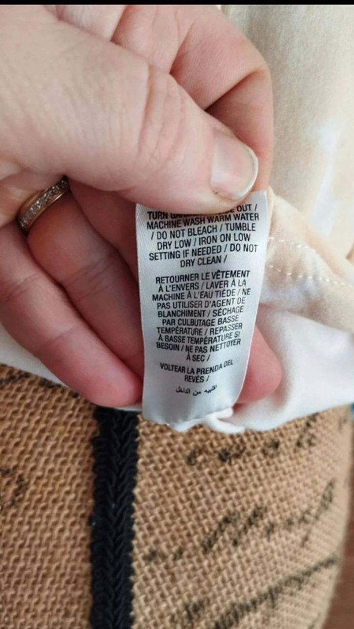 Débardeur ardene jaune et blanc taille l - photo numéro 7