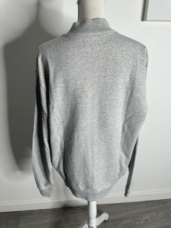 Sweatshirt zip gris moucheté Lacoste T6 XL - photo numéro 5