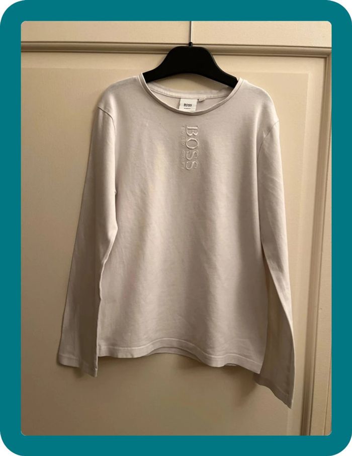 T-shirt manches longues brodé 10 ans - Hugo Boss