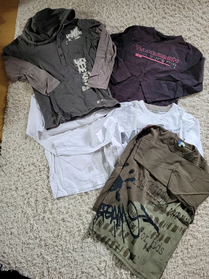 Lot 7 tee-shirts manches longues - photo numéro 2