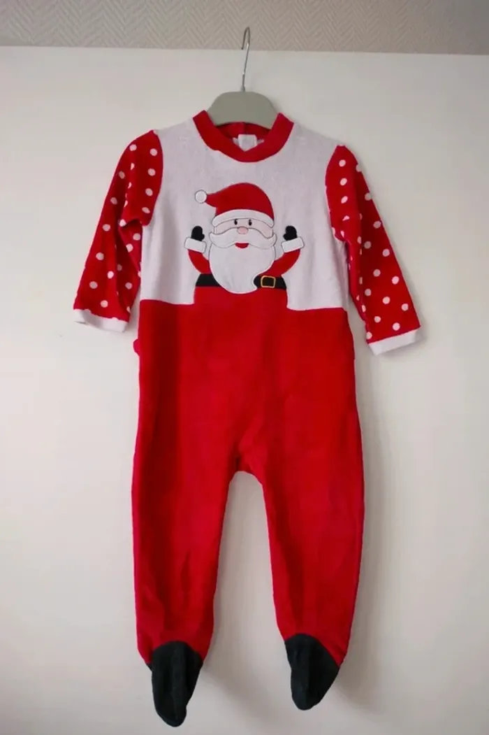 (c) Pyjama velours :Noël, 18mois - photo numéro 4