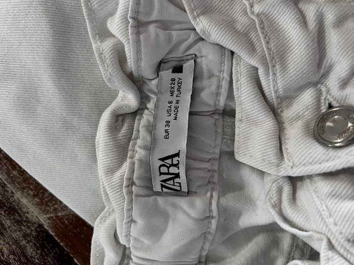 Jeans Zara blanc taille M - photo numéro 4
