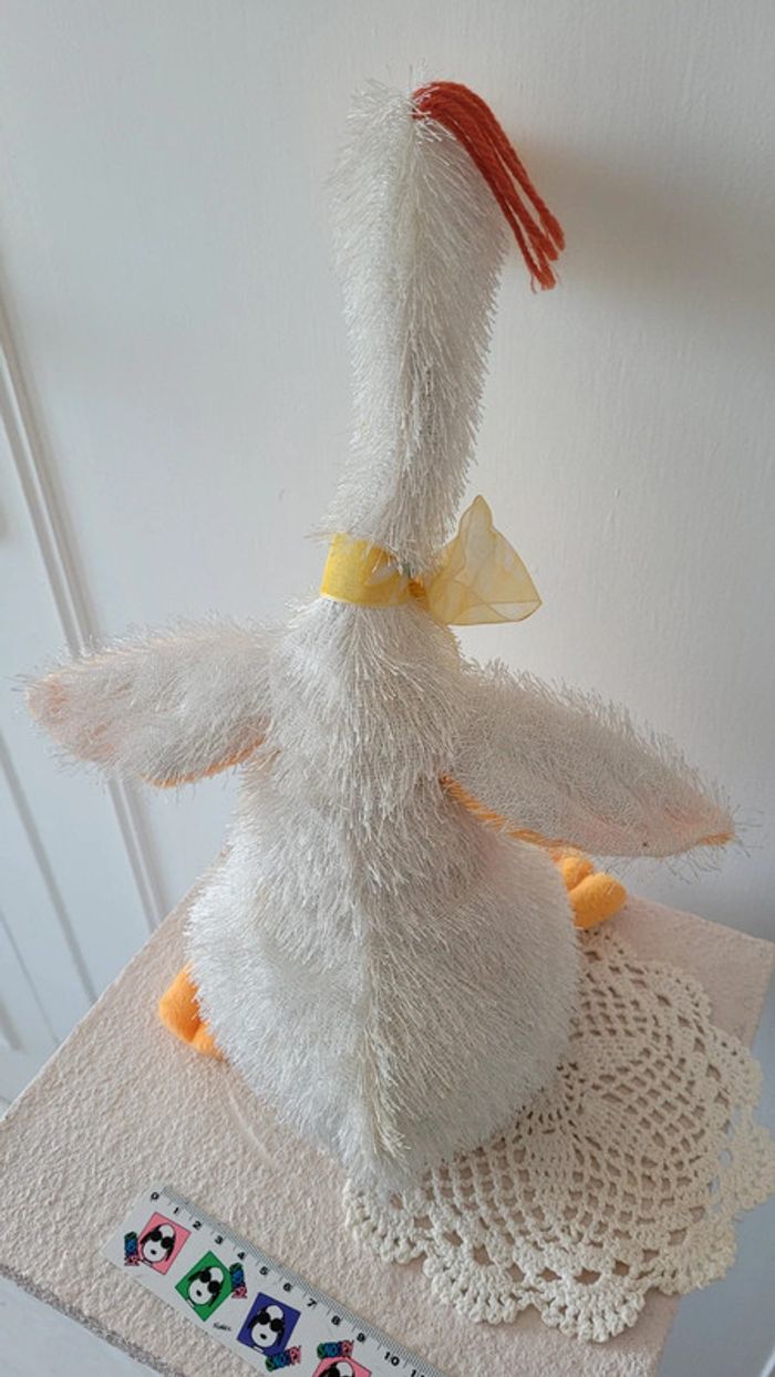 Jouet peluche oie décorative - vintage - photo numéro 3
