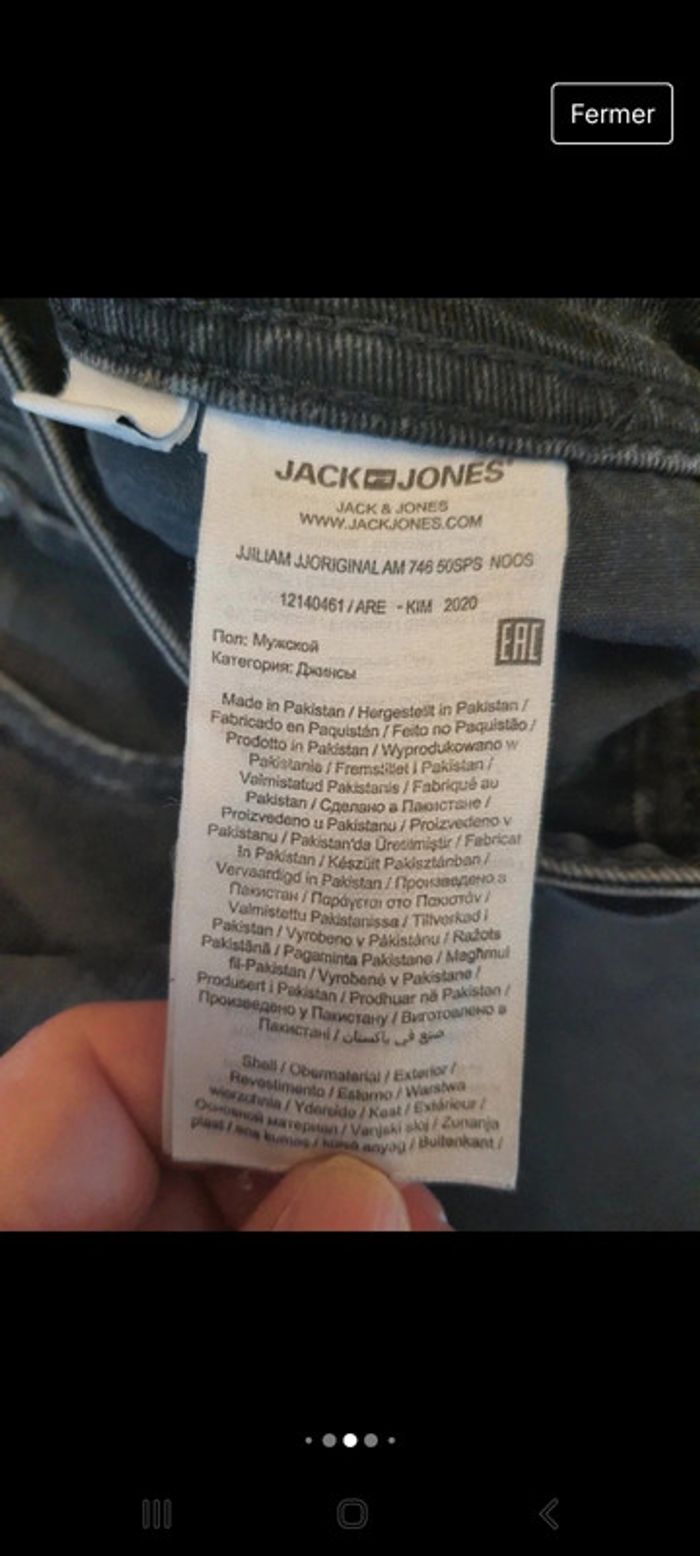 Jeans homme 29/34 Jack&Jones skinny Liam - photo numéro 12