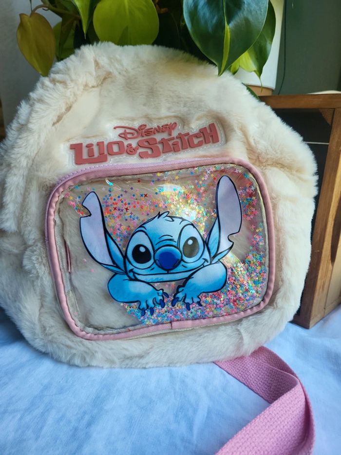 Sac à dos doux peluche stitch maternelle rentrée - photo numéro 8