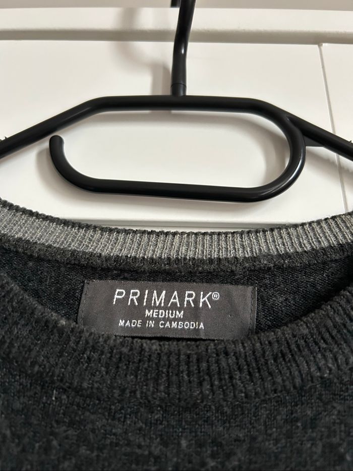 Pull gris uni Homme Primark Tailles M-L - photo numéro 4