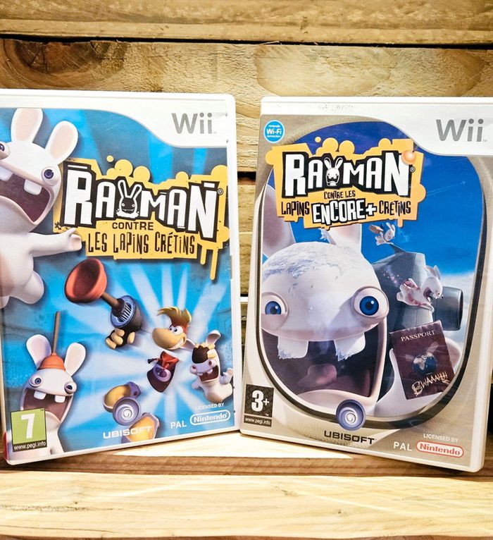 Nintendo Wii # lot de 2 jeux Lapins Crétins #