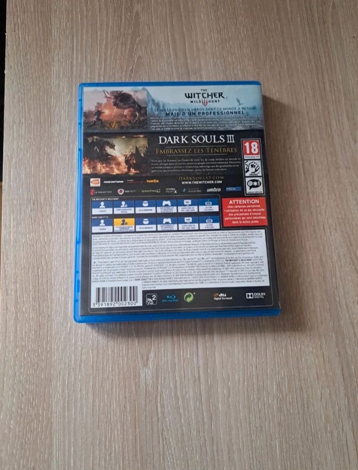 🎮 Jeu PS4 - The Witcher 3 + Dark Souls III (Double pack) 🎮 - photo numéro 2