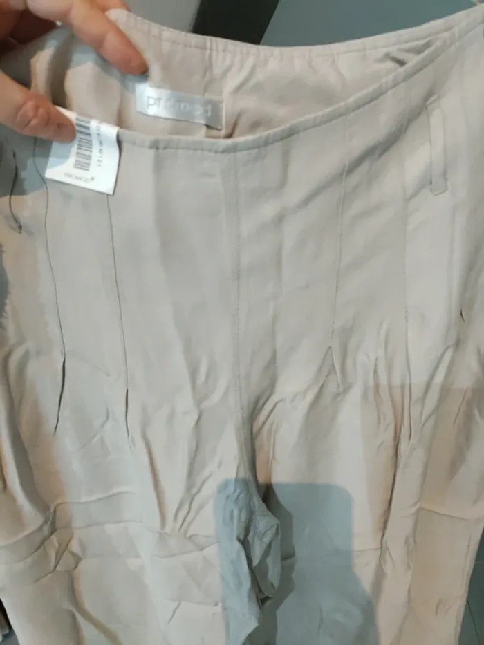 Pantalon large ample beige Promod taille 40 42 - photo numéro 2