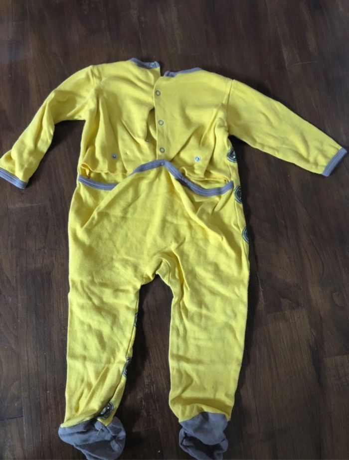 Pyjama coton jaune - photo numéro 2