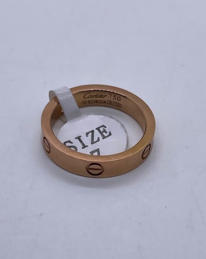 Bague love pour femme en acier inoxydable