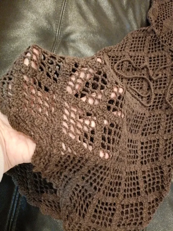 Robe Pimkie crochet marron s plage - photo numéro 2