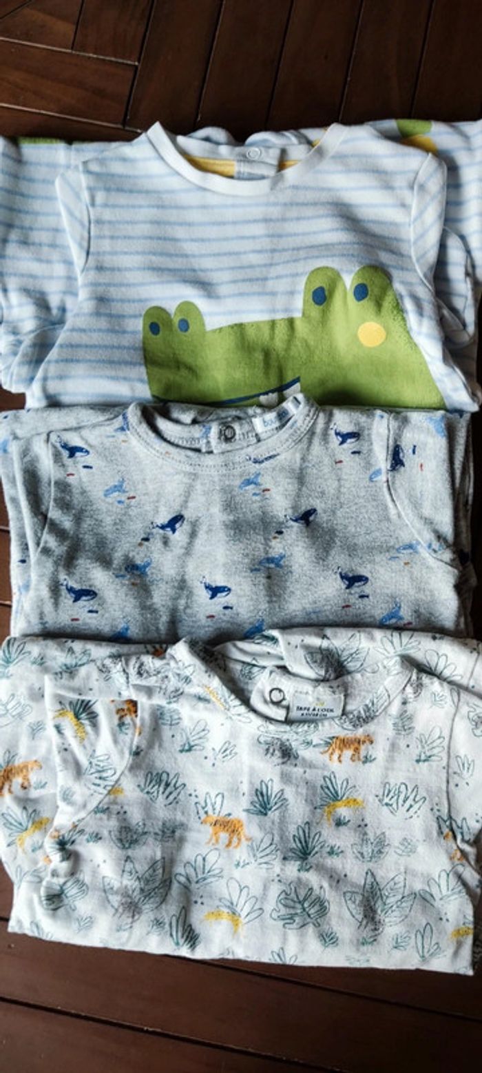 Lot 3 pyjamas coton 6 mois