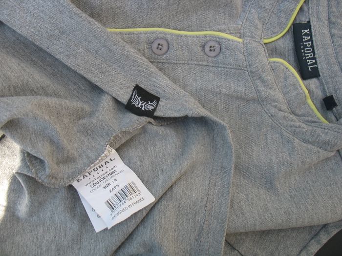 POLO MC GRIS CLAIR "KAPORAL" - TAILLE S - n°01 - photo numéro 8