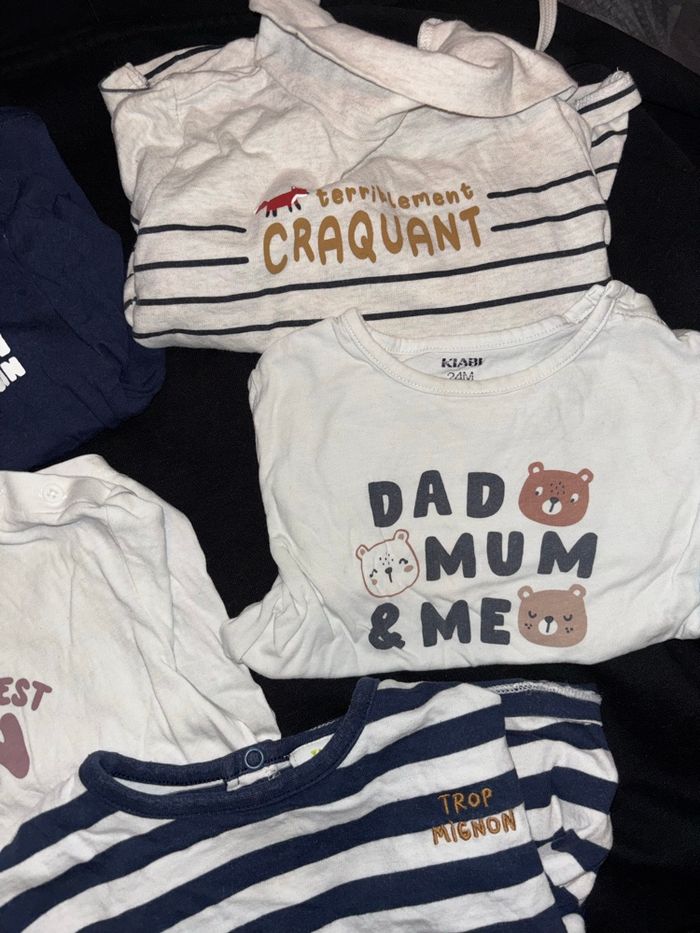 Lot t-shirt manche longue 24 mois - 2 ans - photo numéro 3
