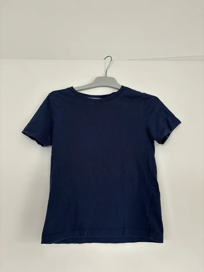 T-shirt marine H&M 100% coton taille 6-8 ans