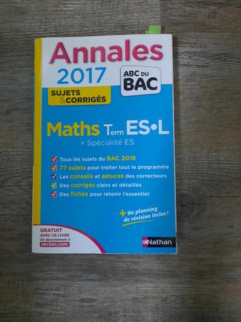 Livre: Annales 2017 - Maths