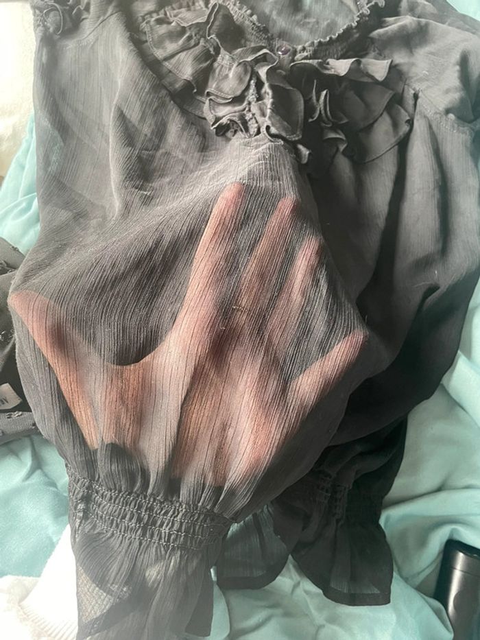 Haut noir transparent - photo numéro 3