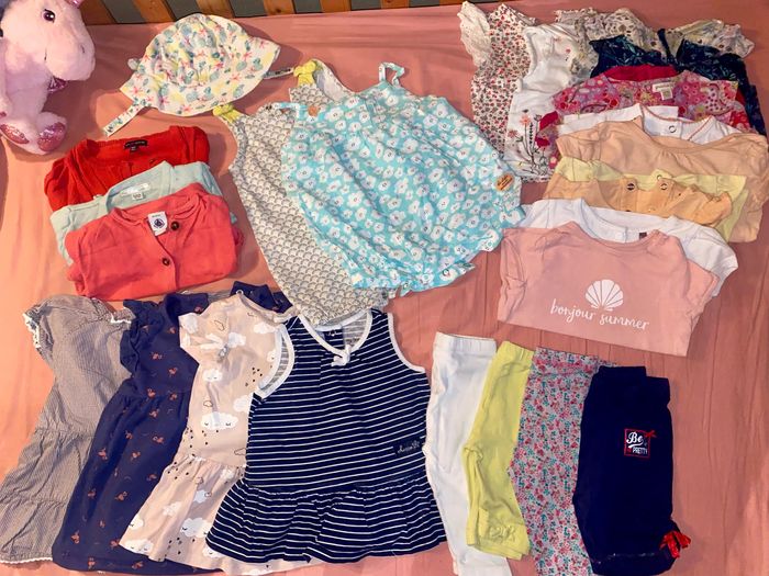 Lot été fille 6 mois 30 pièces