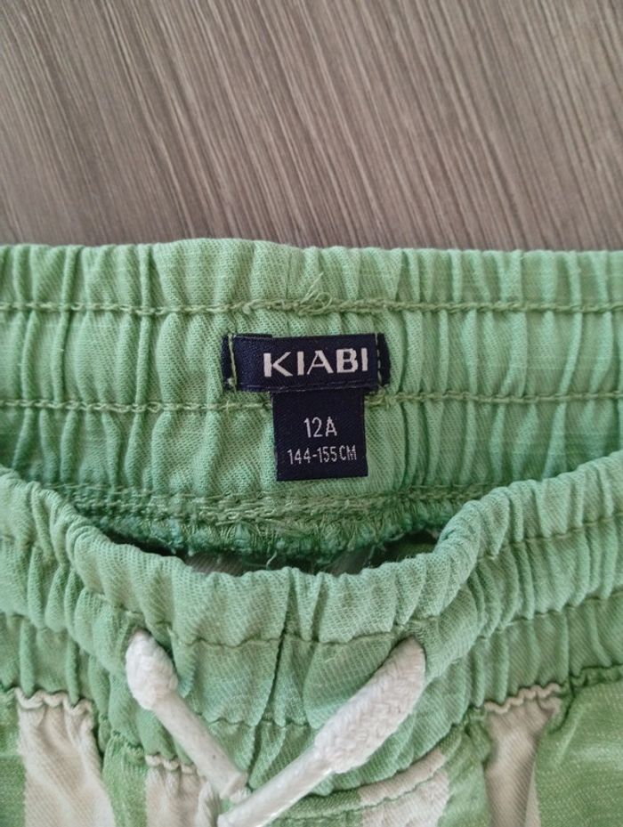 Short rayé en lin - photo numéro 2