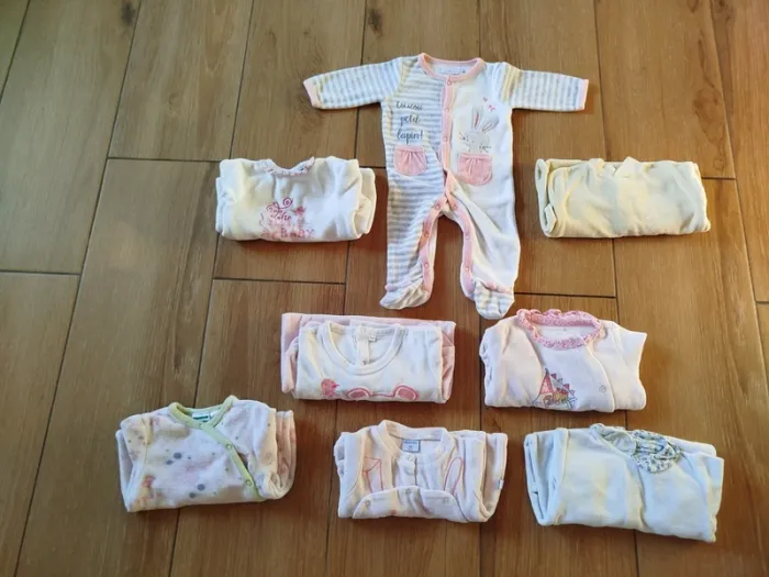 Lot de 8 pyjamas chauds bébé 3 mois fille