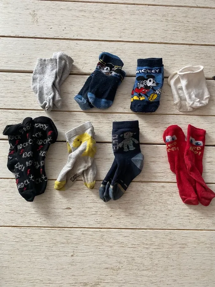 Lot chaussettes + socquettes 23/26 unisexe