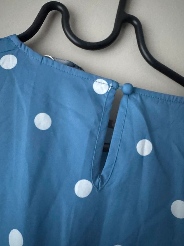 👗Magnifique bleue robe à pois- taille M - neuf sans étiquette - Simplee- été - photo numéro 8