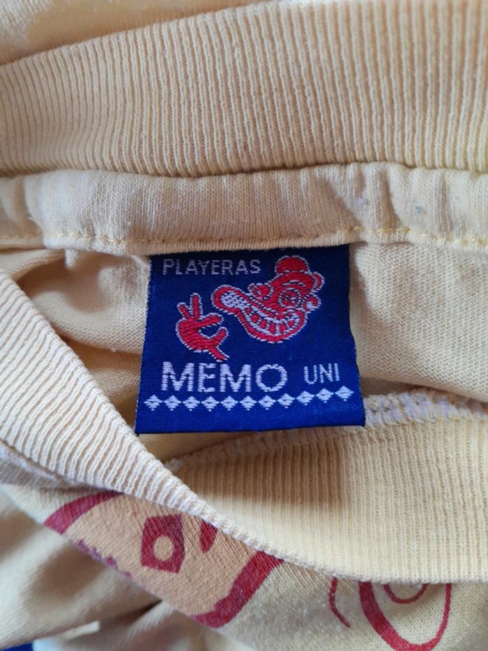Tee shirt imprimé mixte vintage Playeras Memo - photo numéro 3