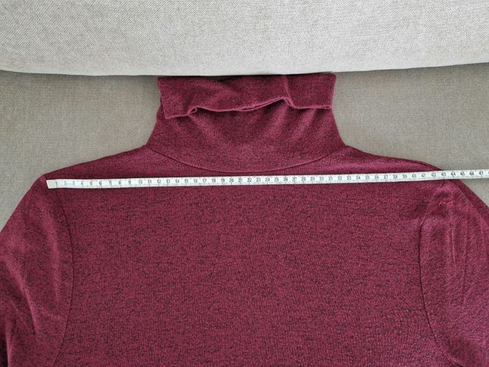 Pull fin col roulé bordeaux Mim - photo numéro 7