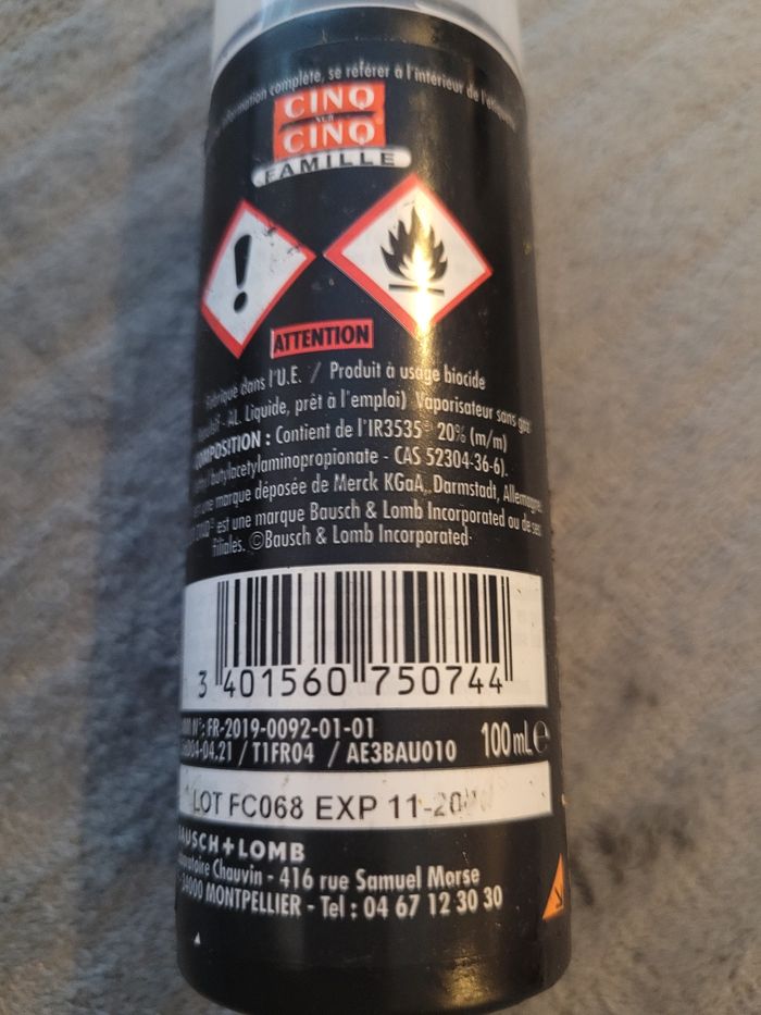 Spray anti moustiques - photo numéro 3