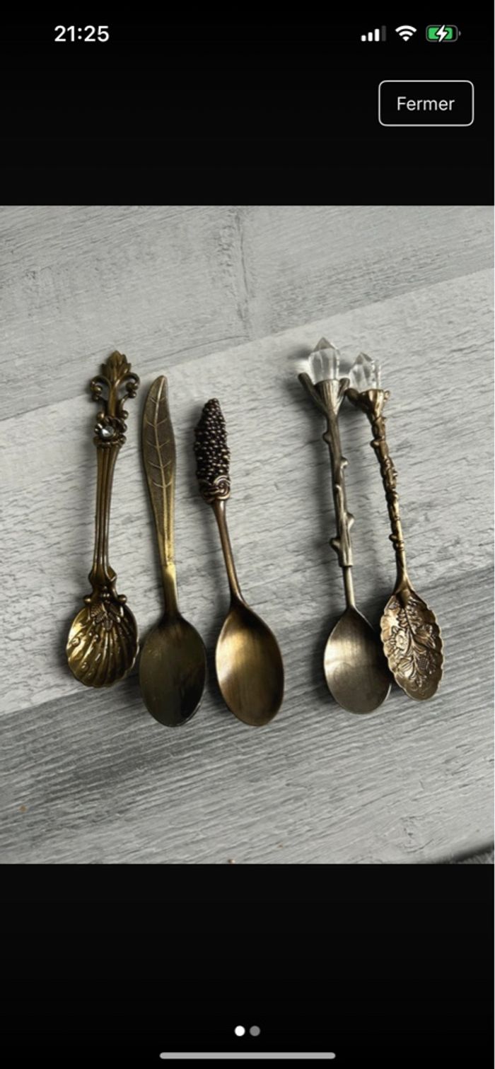 Lots cuillères vintage