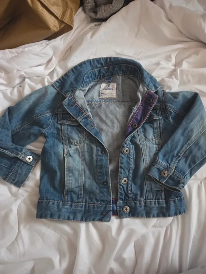 Veste en jean garçon 4 ans