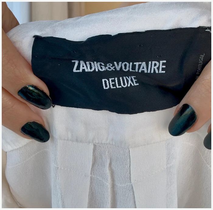 Blouse Zadig & Voltaire en soie blanche très bon état - photo numéro 3