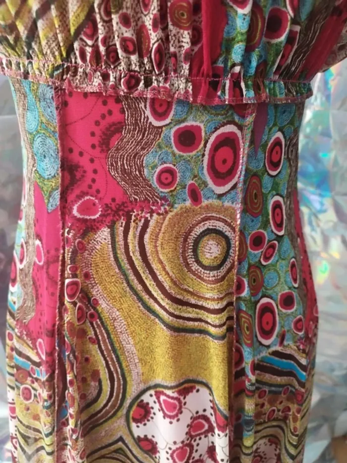 Superbe robe été multicolore mesh Yk2 2000 - photo numéro 10