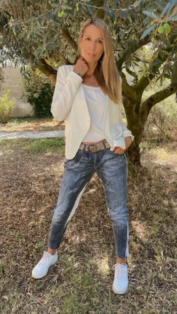 Pantalon souple effet jean Taille 42 ou XL  DDP