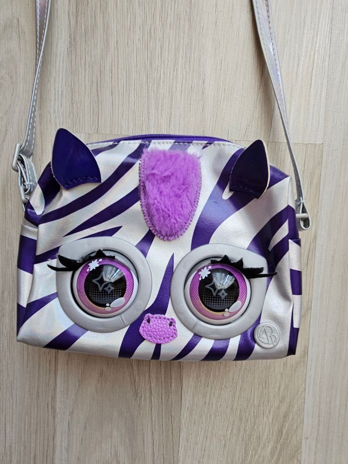 Purse pets zèbre argenté