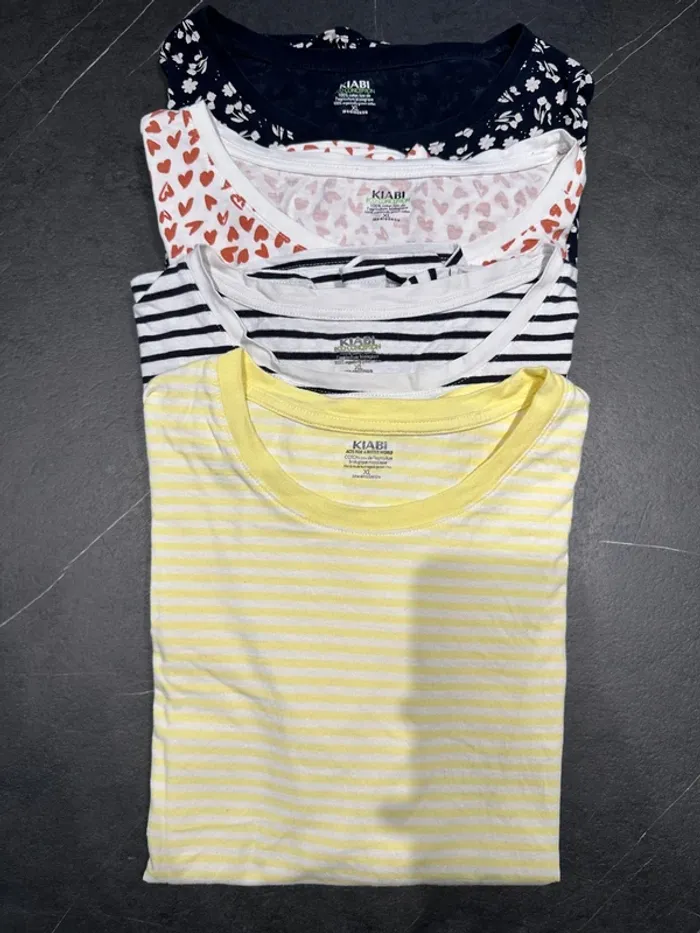 Lot 4 t-shirt Kiabi XL