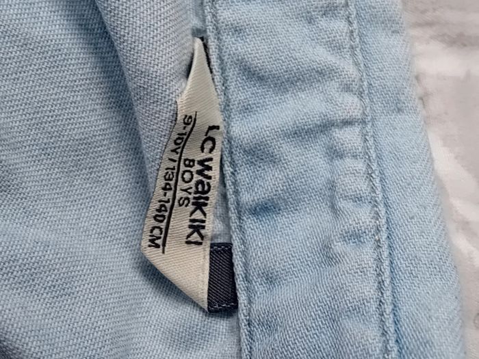 Chemise en jean léger bleu garçon 9/10 ans LC waikiki - photo numéro 15