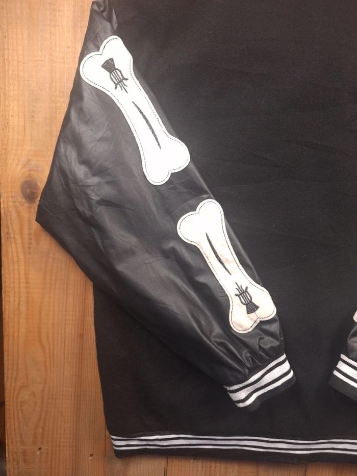 Veste teddy noire style college – Taille M (695) - photo numéro 6