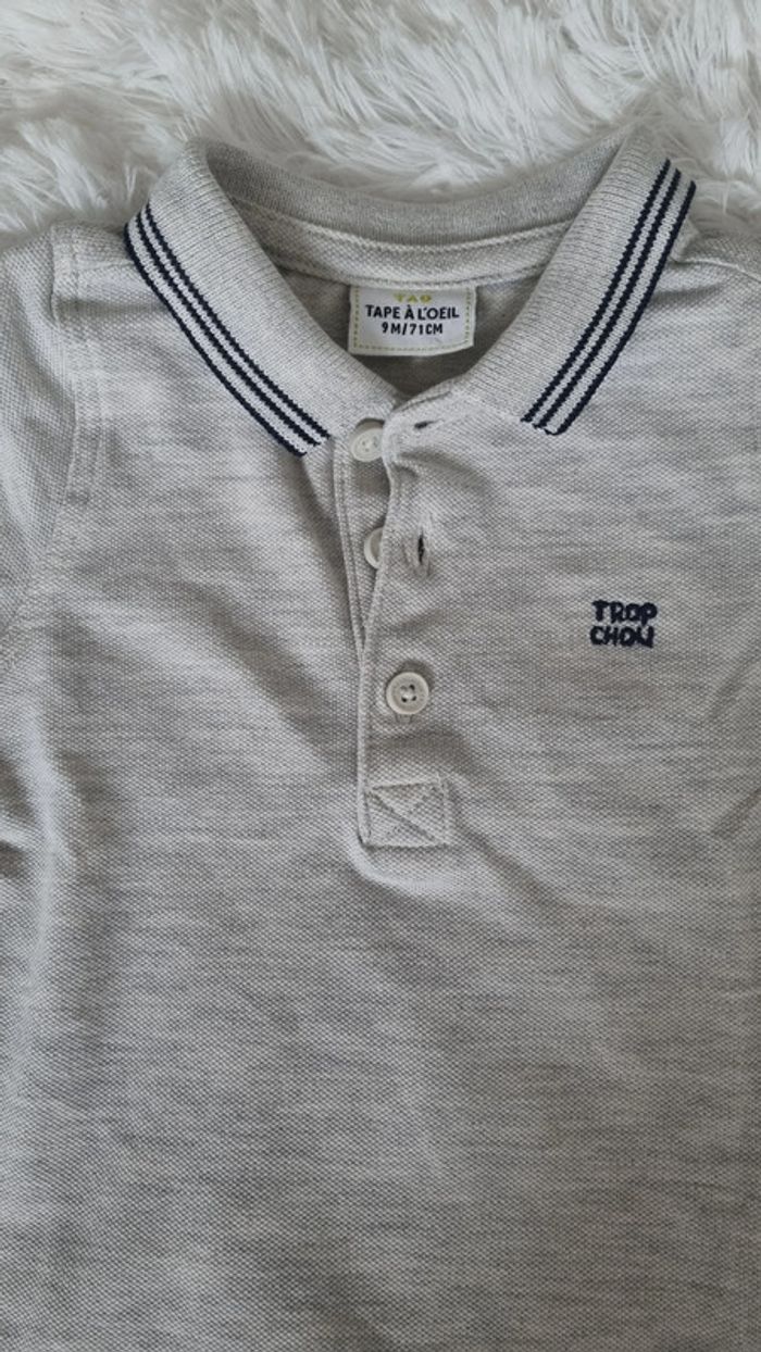 Tee-shirt manches longues Polo Tape à l'œil 9 mois - photo numéro 3