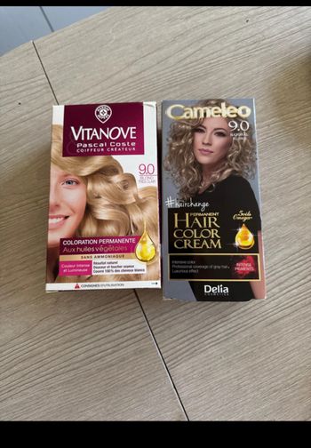 Lot de 2 coloration cheveux blond neuf