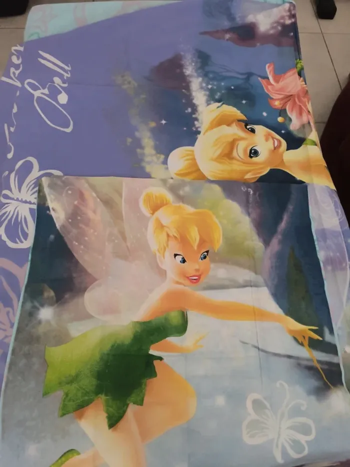 Ensemble parure de lit enfant fee clochette