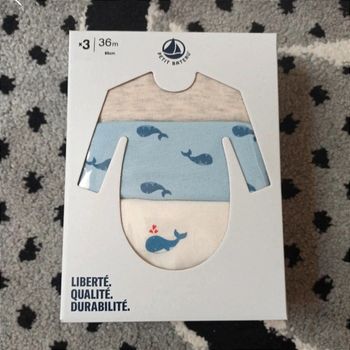Lot de 3 bodies ML - Taille 36 mois